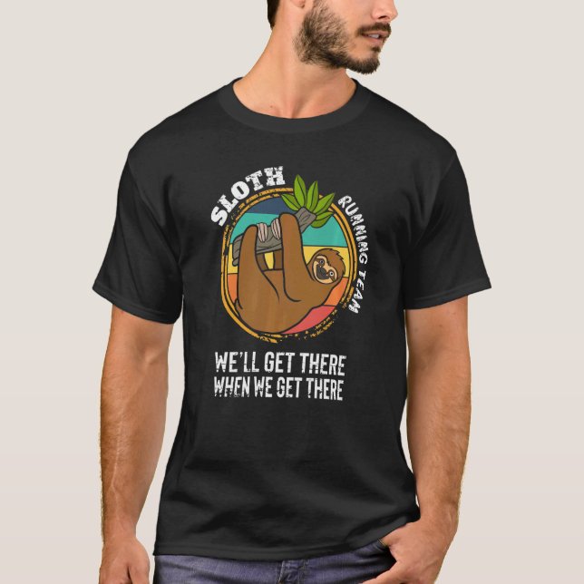 Vi kommer dit när vi kör långsamt. t shirt (Framsida)
