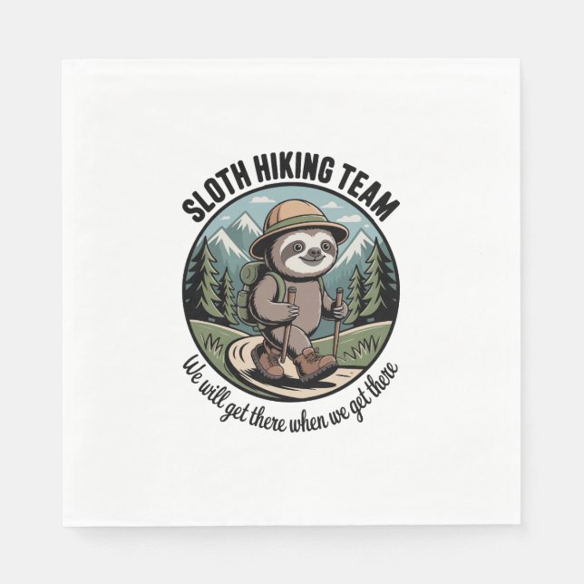 Vi Kommer Dit Så Småningom Lento Trampare Pappersservett (Framsidan)