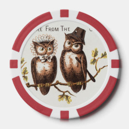 Vi kommer från Uggla Land: Chromolithograph Art Poker Marker