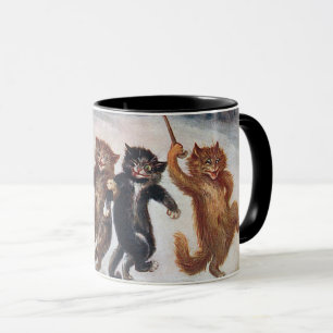 VI KOMMER INTE ATT GÅ HEMMA PÅ MORGON, Louis Wain Mugg