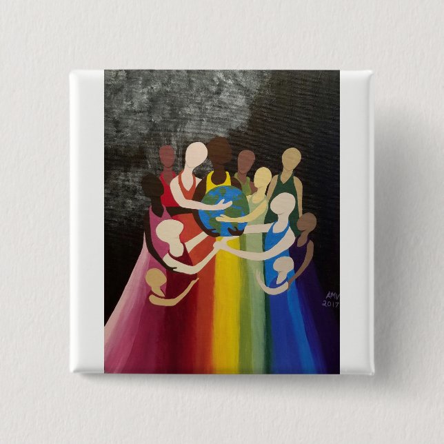 Vi kommer inte att se hur världsbrinnande prylar knapp (Framsida)