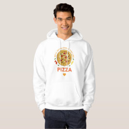 Vi kommer överens om du gillar pizza slogan hoodie