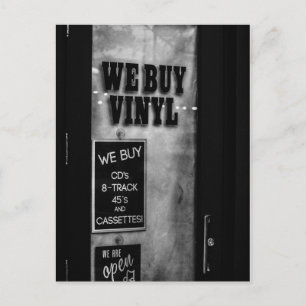 Vi köper vinylvykort vykort