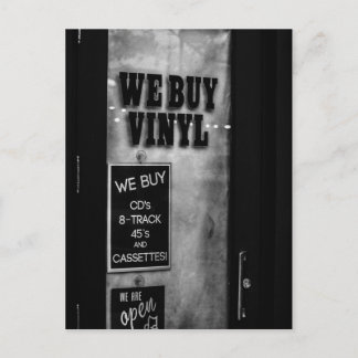 Vi köper vinylvykort vykort