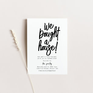 Vi köpte ett hus i Party Inbjudningar