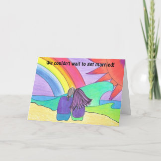 Vi kunde inte vänta med att gifta oss... meddelande