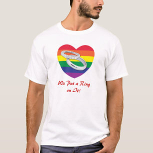 Vi lägger en Ring på den Gay Bröllop Tee