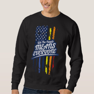 Vi lånar ut Elaken Alla Pride Month Grap Lång Ärmad Tröja