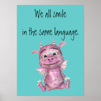 Vi leker alla på samma språk och poster