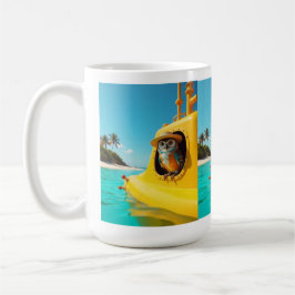 Vi lever alla i en gult ubåt roligt mugg