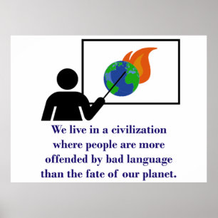 Vi lever i en civilisation - klimatförändringsoffe poster