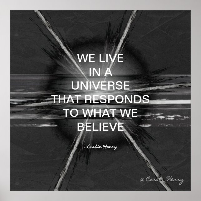 Vi lever i en universell värld poster (Framsidan)