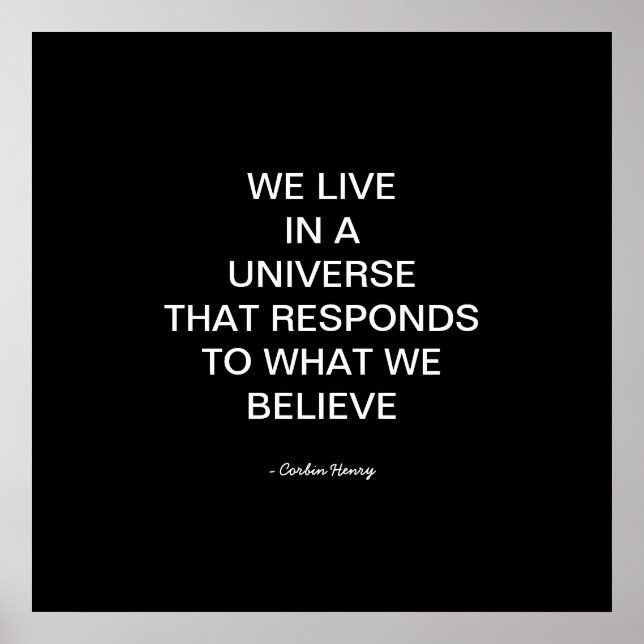 Vi lever i en universell värld poster (Framsidan)