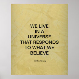 Vi Lever I Ett Universum Poster
