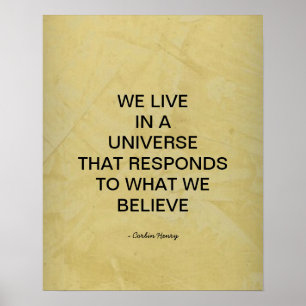 Vi Lever I Ett Universum Poster