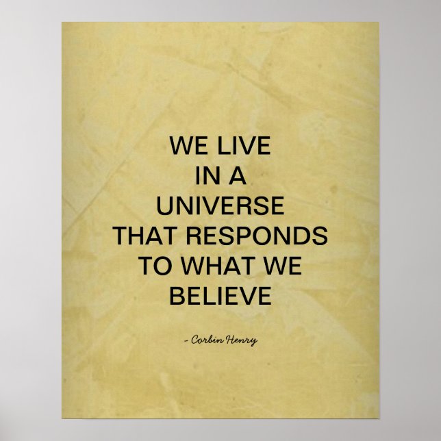 Vi Lever I Ett Universum Poster (Framsidan)