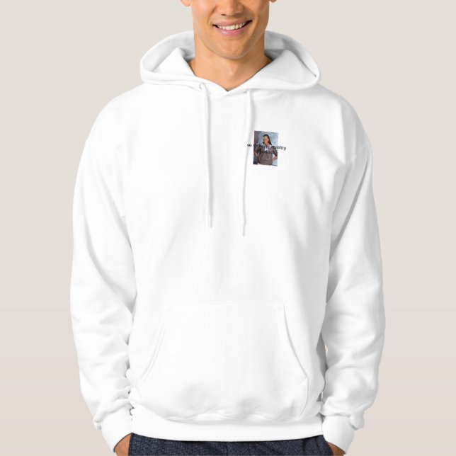 Vi levererar kvalitetsprodukter hoodie (Framsida)
