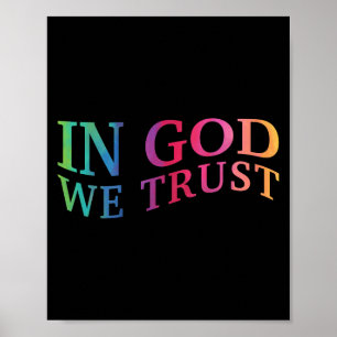 Vi litar på Bra Christian Jesus Son Sist Poster