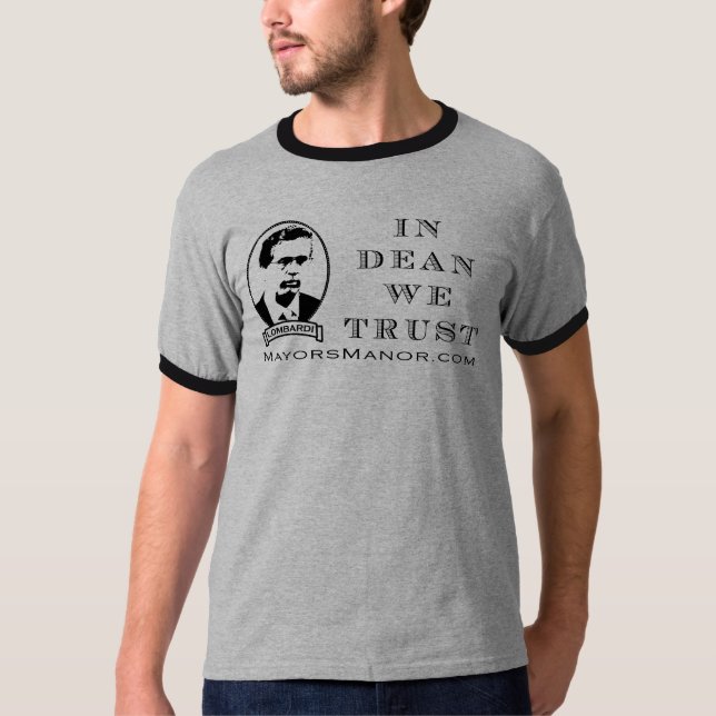 VI LITAR PÅ - den blk-/grå färgringeren Tee (Framsida)