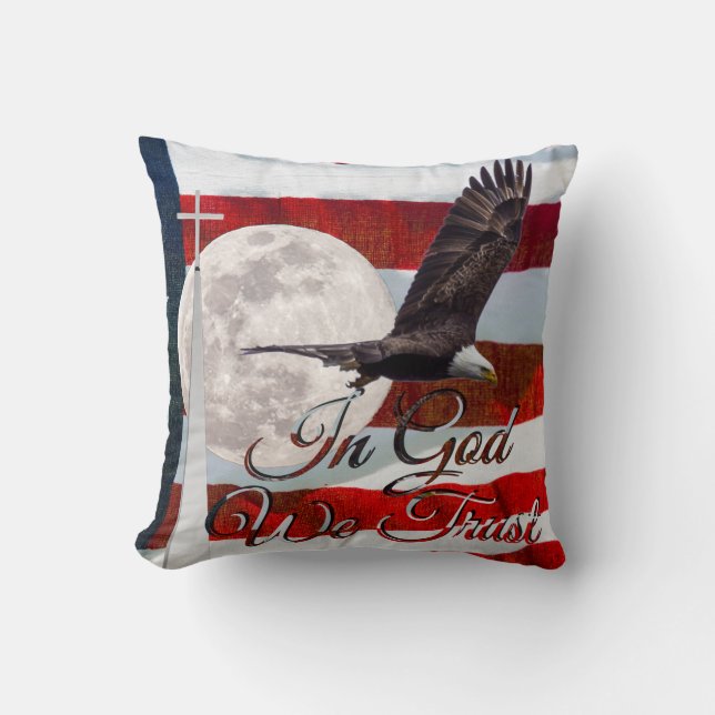 Vi litar på Pillow Kudde (Framsida)