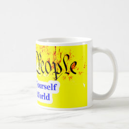 Vi människor påminner er själva om MUSEUM Zazzle G Kaffemugg
