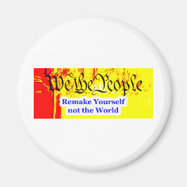 Vi människor påminner er själva om MUSEUM Zazzle G Magnet