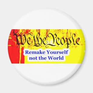 Vi människor påminner er själva om MUSEUM Zazzle G Magnet