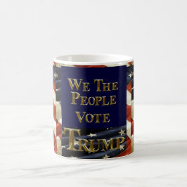 VI MÄNNISKOR RÖSTAR TRUMP KAFFEMUGG