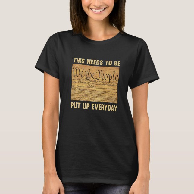 Vi människor som detta behöver varje dag. t shirt (Framsida)