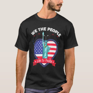 Vi människor som tycker om Frihetsgudinnan Swag i T Shirt