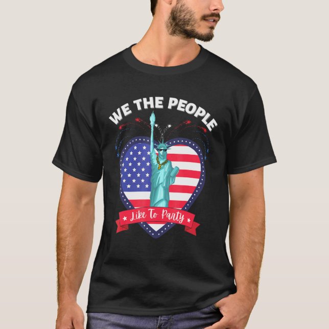 Vi människor som tycker om Frihetsgudinnan Swag i  T Shirt (Framsida)