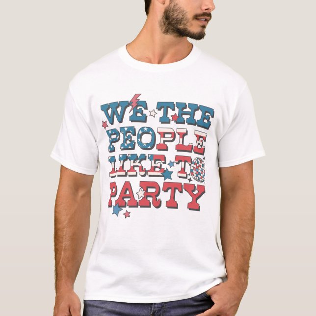 Vi människor som tycker om Party T Shirt (Framsida)