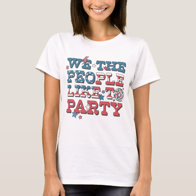 Vi människor som tycker om Party T Shirt (Framsida)