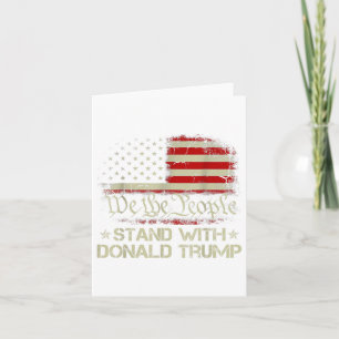 Vi människor står med Donald Trump 2024 America Kort
