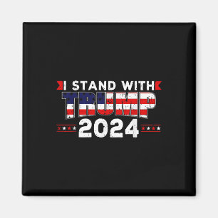 Vi människor står med Donald Trump 2024 America Magnet