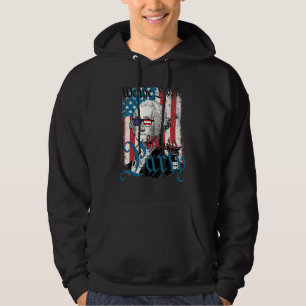 Vi människor tycker om Party George Washington 4:e Hoodie
