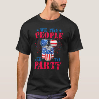 Vi människor tycker om patriotisk Party 4 juli T Shirt