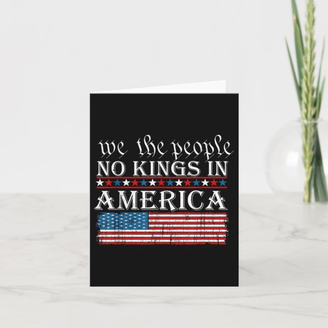 Vi människor utan Kung i Amerika Kort (Framsida)