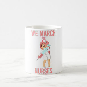 Vi mars för sjuksköterskor - Gorgous Nurse Cute Kaffemugg