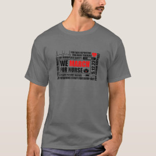 Vi mars för sjuksköterskor i miljoner mars 2022 t shirt