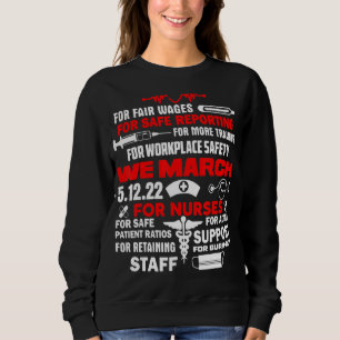 Vi mars för sjuksköterskor, miljoner sjukskötersko t shirt
