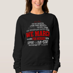 Vi mars för sjuksköterskor Nurse Älskare Million N T Shirt
