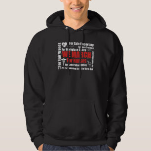 Vi marscherar för sjuksköterskor, miljoner sjukskö hoodie