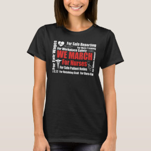Vi marscherar för sjuksköterskor, miljoner sjukskö t shirt