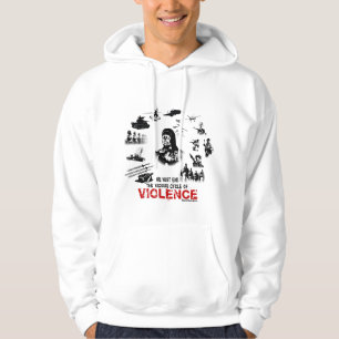 Vi måste avsluta det ondskefullt cyklar av våld! sweatshirt med luva