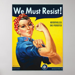Vi måste motstå detta: Protest på Anpassningsbar a Poster