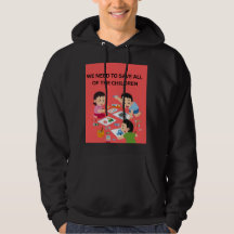 Vi Måste Rädda Alla Barn Svart Hoodie