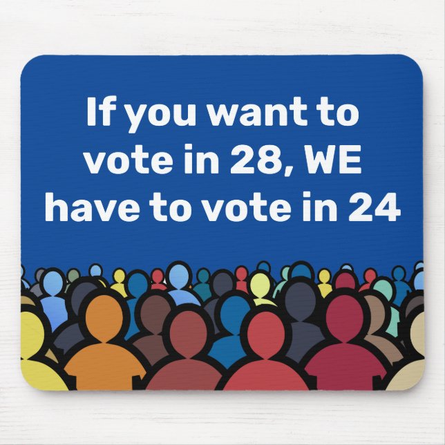 Vi måste rösta om 24 musmatta (Framsidan)
