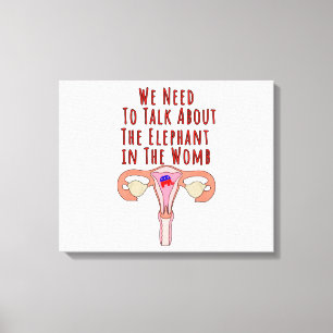 Vi måste tala om elefanten i Womb Canvastryck