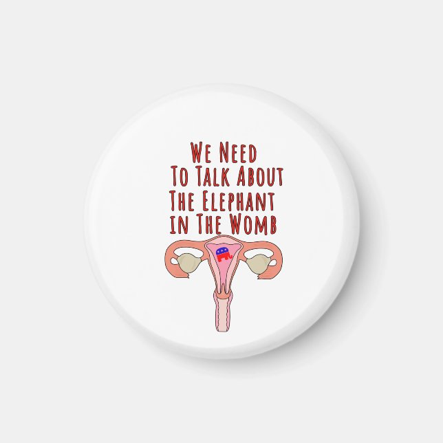 Vi måste tala om elefanten i Womb Magnet (Framsidan)